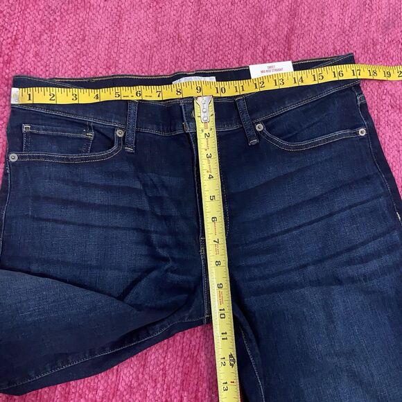 Lucky Brand Sweet Mid Rise Straight Jeans Dark Blue Size 14/32 - Picture 9 of 11